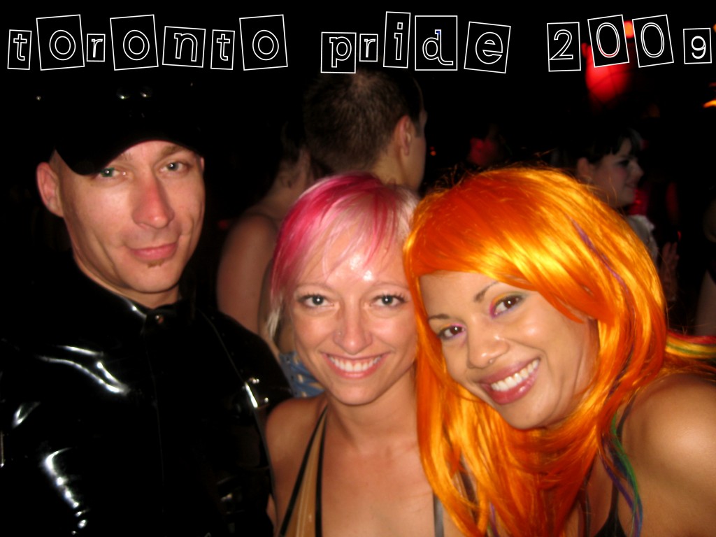 JB and Aiesha and me at Subspace Fetish night pride 149
